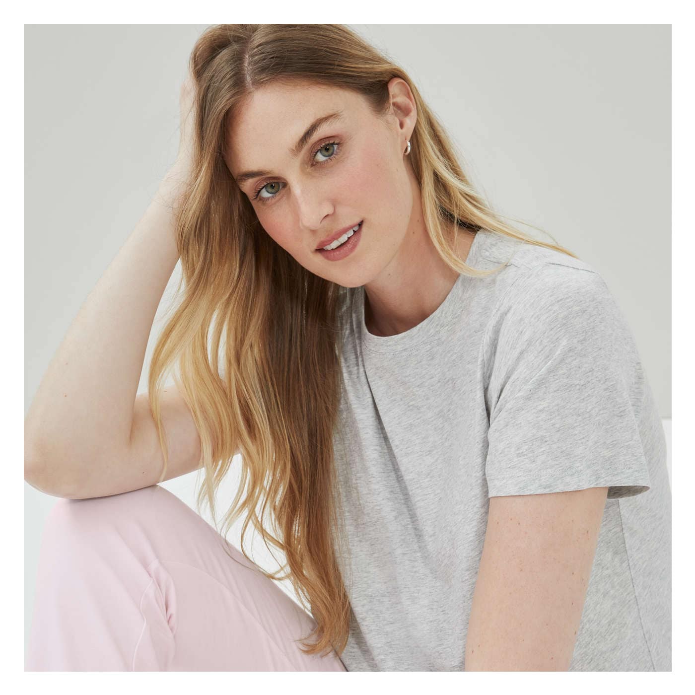Tシャツ・カットソー CHLOE' Cotton blend sweatshirt Vapor Grey クロエ Chloe Tシャツ （グレー） -ファッション通販 FASHION WALKER